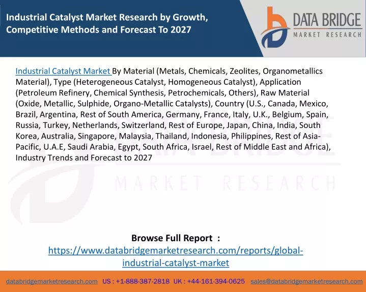 industrial catalyst market research by growth