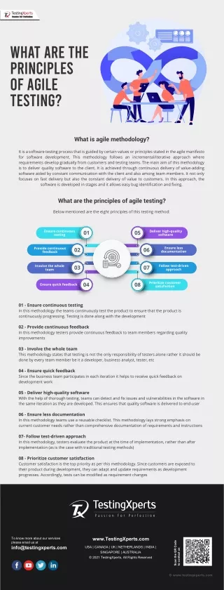 what are the principles of agile testing