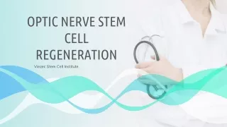 Optic nerve stemcell regeneration