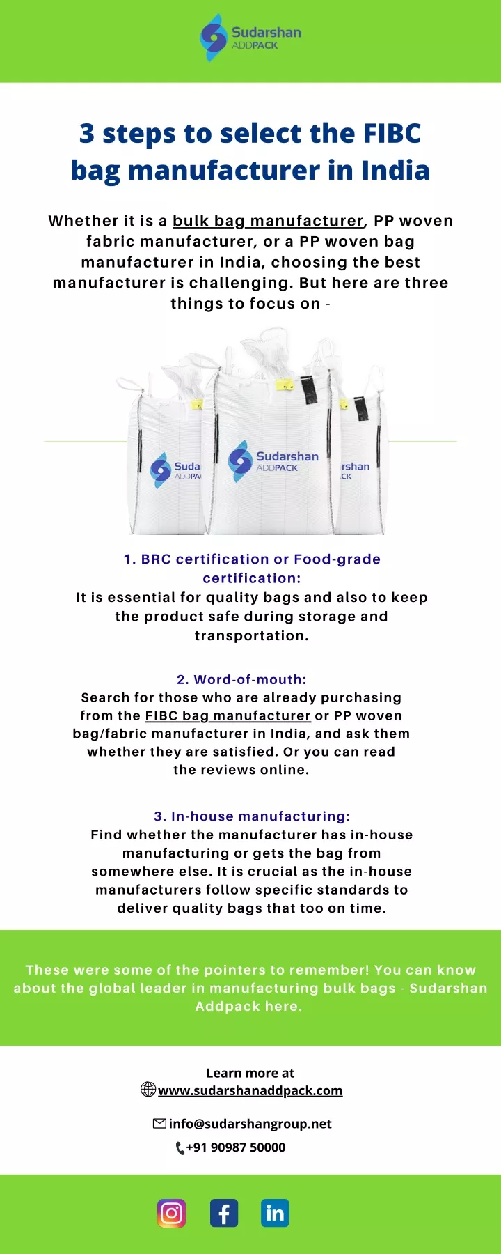 3 steps to select the fibc bag manufacturer