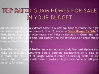 Top rated Guam Homes for Sale in your budget