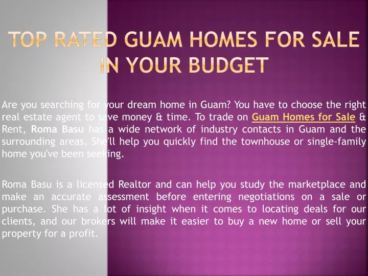 top rated guam homes for sale in your budget
