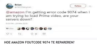 hoe amazon foutcode 9074 te repareren