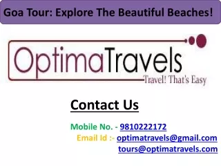 Goa Tour: Explore The Beautiful Beaches!