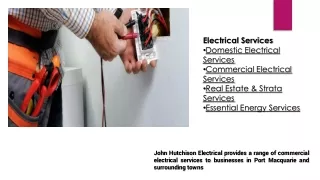 Experienced & licenced electrician in Port Macquarie