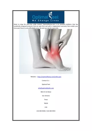 Anckle Pain | Optimalfeetsa.com