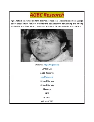 Academic Language Editing Service | Agbc.net