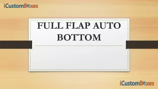full flap auto bottom