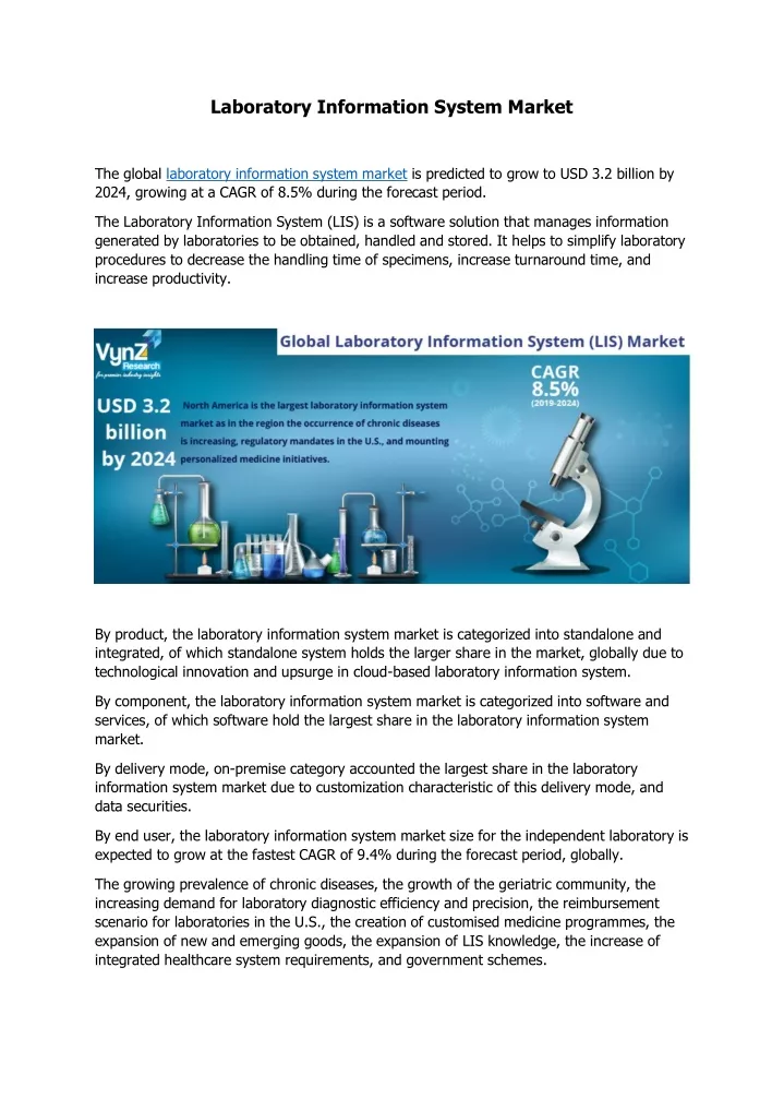 laboratory information system market