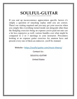 Essential music theory lesson for beginner online| Soulful-guitar.com