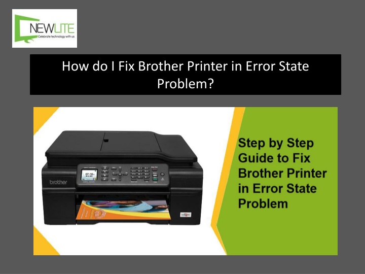 how do i fix brother printer in error state problem