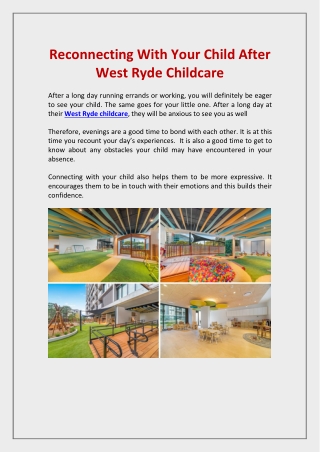 West Ryde Childcare