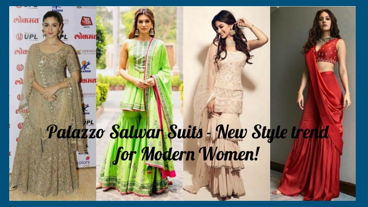 palazzo salwar suits new style trend for modern