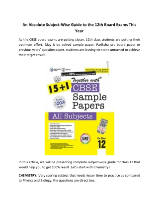 an absolute subject wise guide to the 12th board