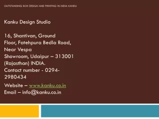 outstanding box design and printing in india kanku