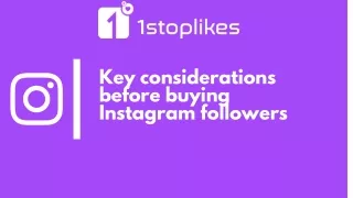 Key Considerations Before Buying Instagram Followers