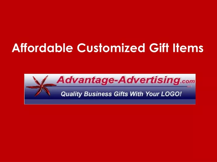 affordable customized gift items