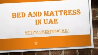 bed and mattress in uae