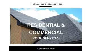 Residential & Commercial ​Roof Services