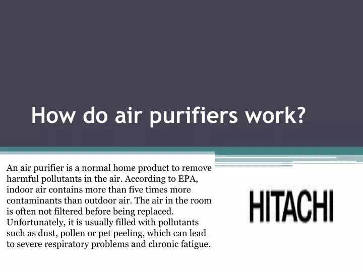 how do air purifiers work