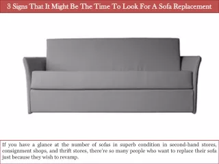 3 Signs That It Might Be The Time To Look For A Sofa Replacement