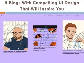 11 Blogs with compelling UI Design that will inspire you