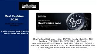 Real Fashion 2020 – Add: 3439 NE Sandy Blvd. Ste. 402 Portland, OR 97232