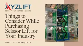 Things to Consider While Purchasing Scissor Lift for Your Industry