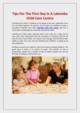 Lakemba Child Care Centre
