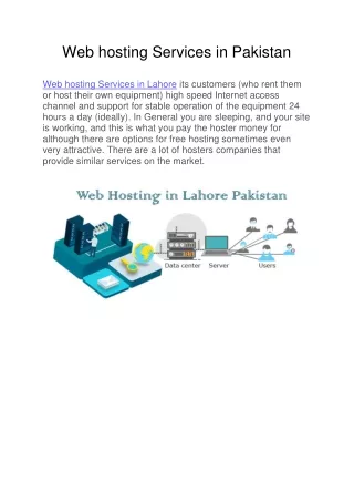 web hosting services in pakistan web hosting