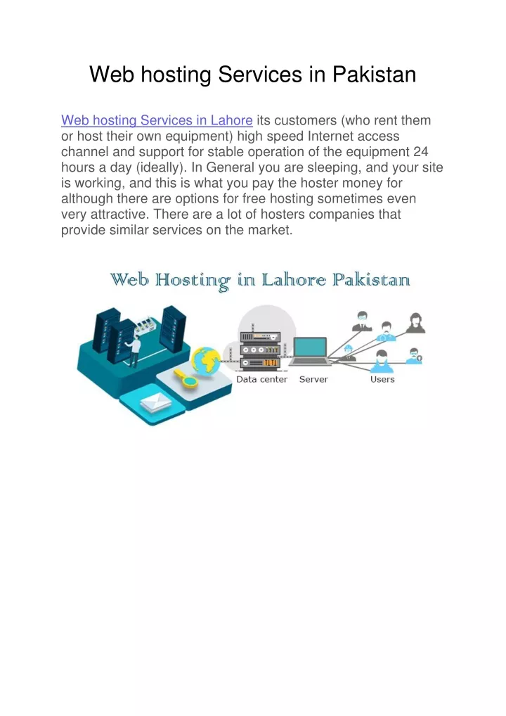 web hosting services in pakistan web hosting