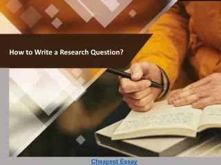 How to Write a Research Question?