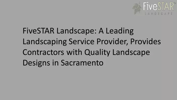 fivestar landscape a leading landscaping service