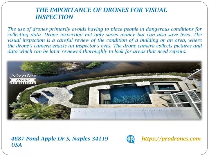 the importance of drones for visual inspection