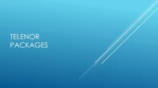 telenor packages
