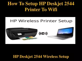how to setup hp deskjet 2544 printer to wifi