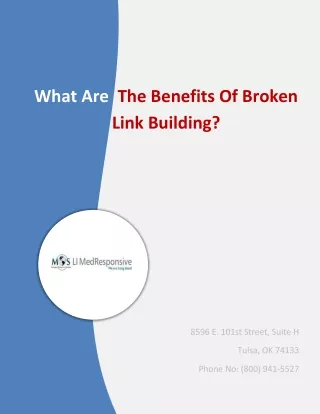 What Are The Benefits Of Broken Link Building?