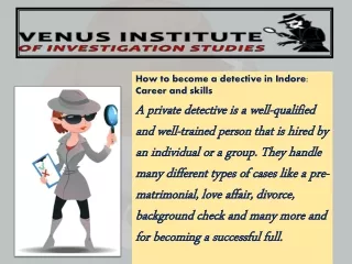 How to become a detective in Indore: Career and skills