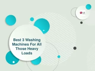 best 3 washing machines for all those heavy loads