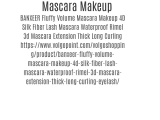 Mascara Makeup
