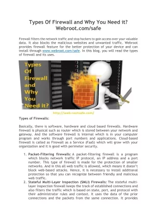 types of firewall and why you need it webroot