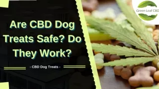 Are CBD dog treats safe? Do they Work?