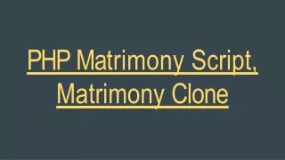 php m a trimony script matrimony clone