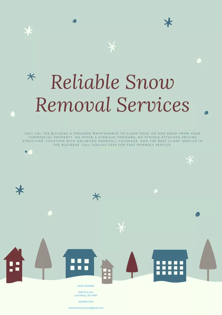 reliable snow removal services