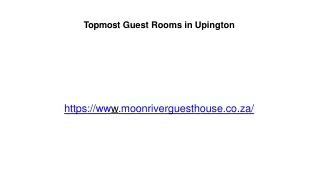 topmost guest rooms in upington