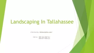 Landscaping Tallahassee