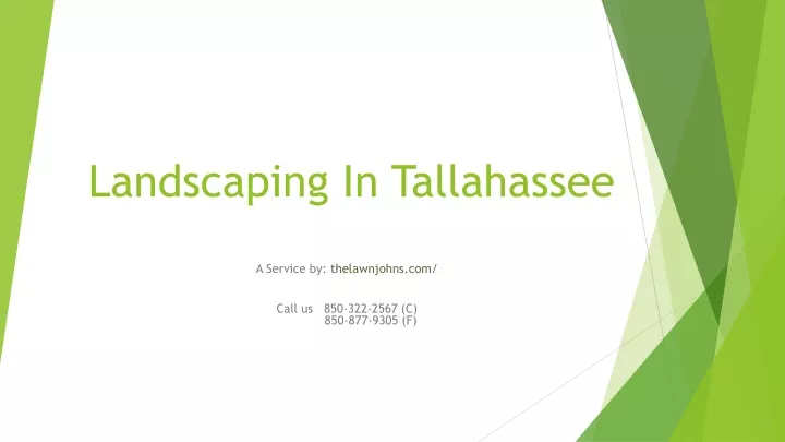 landscaping in tallahassee