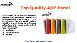High Quality ACP Panel in India