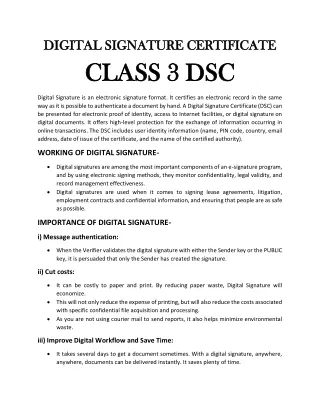 digital signature certificate digital signature