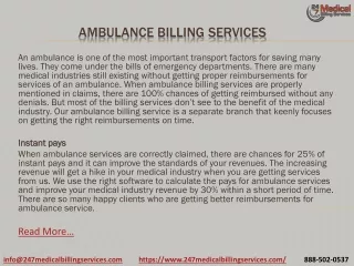 ambulance billing services